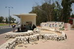 Sderot: Luftschutzbunker zum Schutz vor Qassam-Raketen statt Haltestellenhäuschen