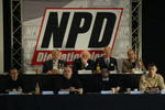 Vorstand der NPD beim Bundesparteitag